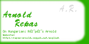arnold repas business card